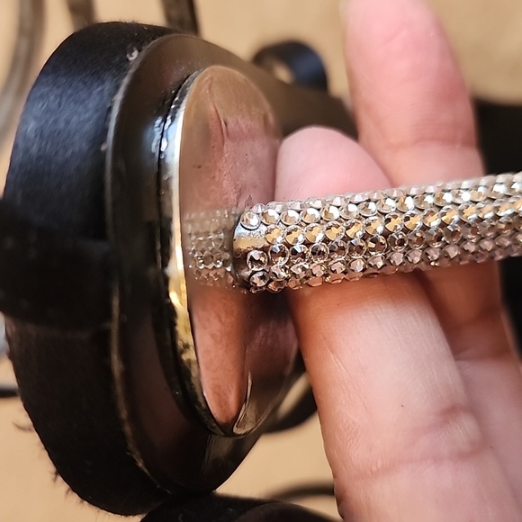 Stuart Weitzman Satin Crystal Embellishments Heels - Picture 7 of 15